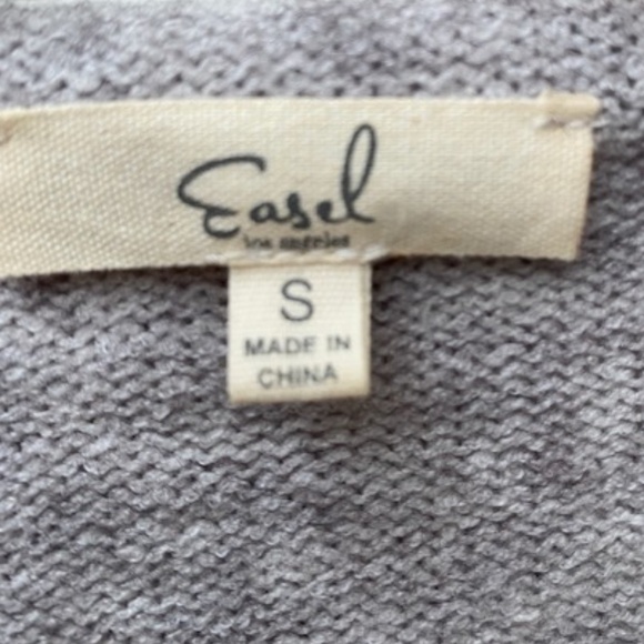 EASEL Starfish Acrylic Blend Women Sweater Light Grey Size S - Picture 11 of 11